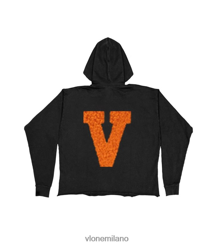 Vlone uomini Felpa con cappuccio in ciniglia nera marrone 0NVD6D83 superiore 0NVD6D83 Vlone Italia abbraccia la cultura di strada Prova il nuovo Vlone shirt